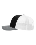 Richardson 112 Black/ White/ Heather Grey side