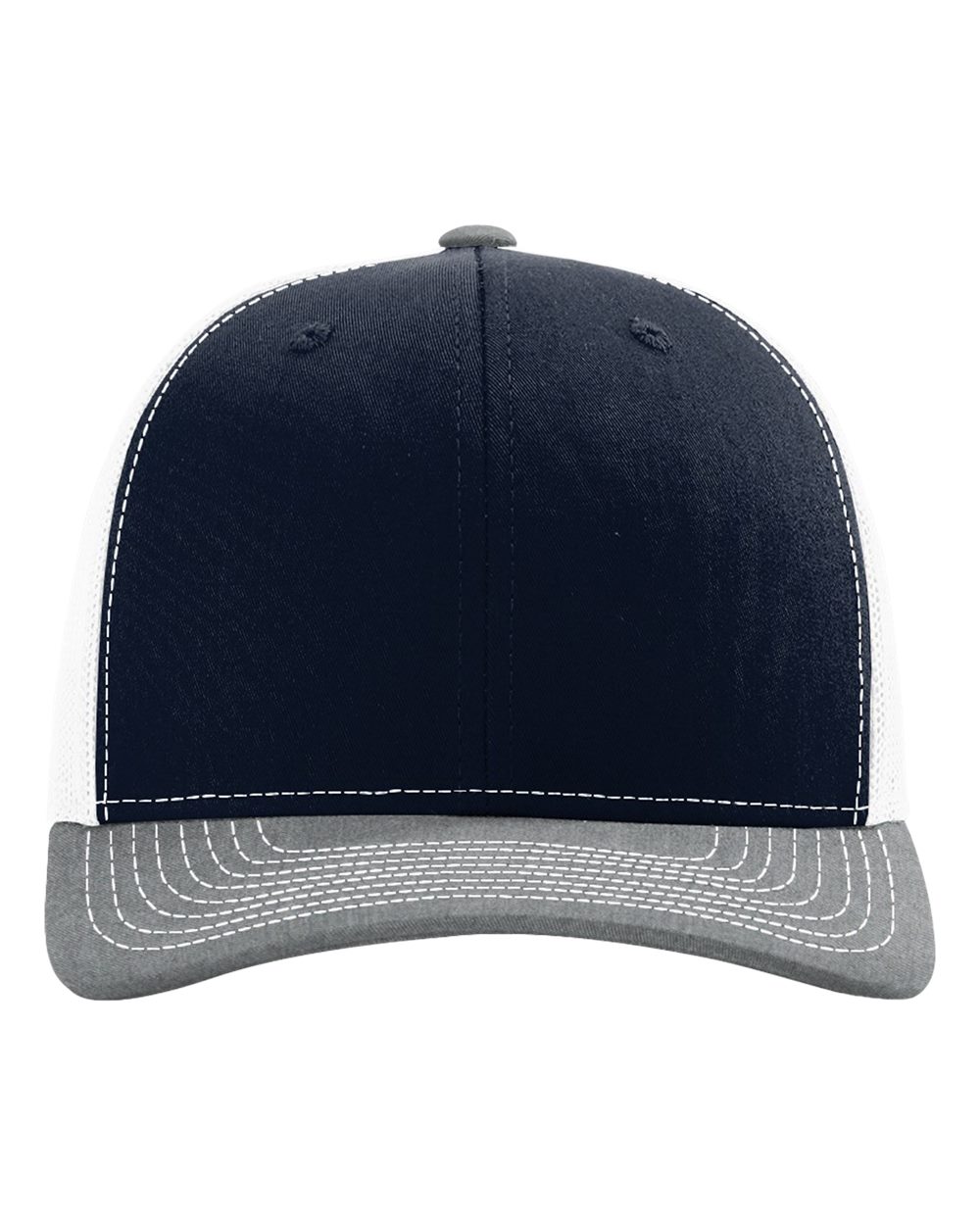 Richardson 112 Navy/ White/ Heather Grey front