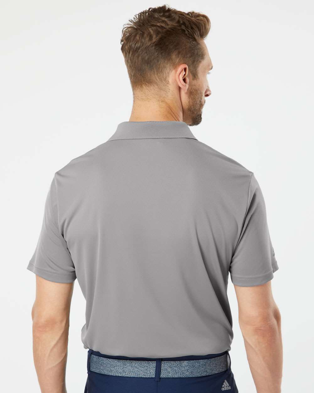 Adidas A230 Grey Three on model, back