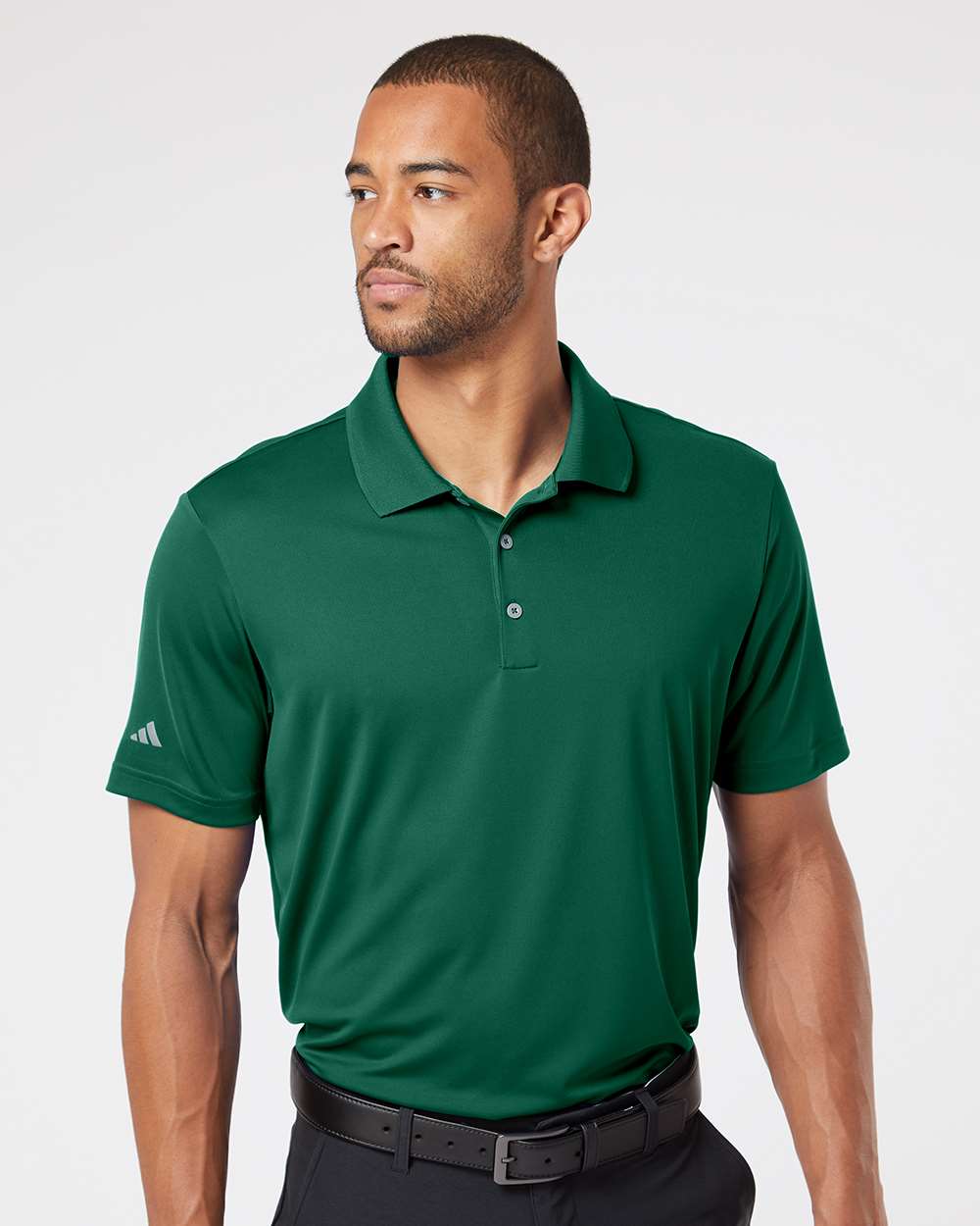 Adidas A230 Collegiate Green on model, front