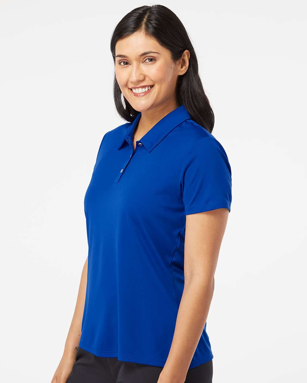 Adidas A231 Collegiate Royal on model, side