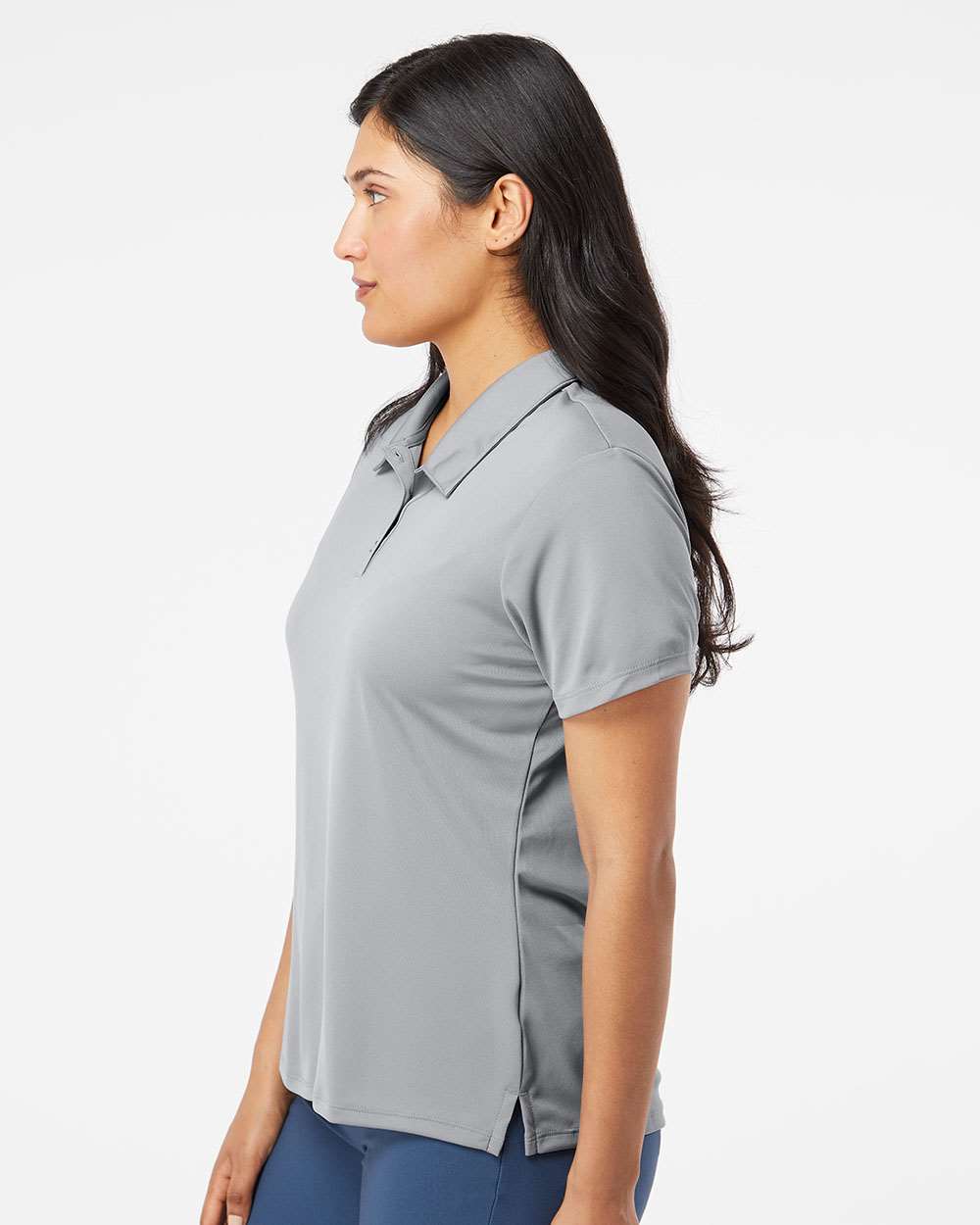Adidas A231 Grey Three on model, side