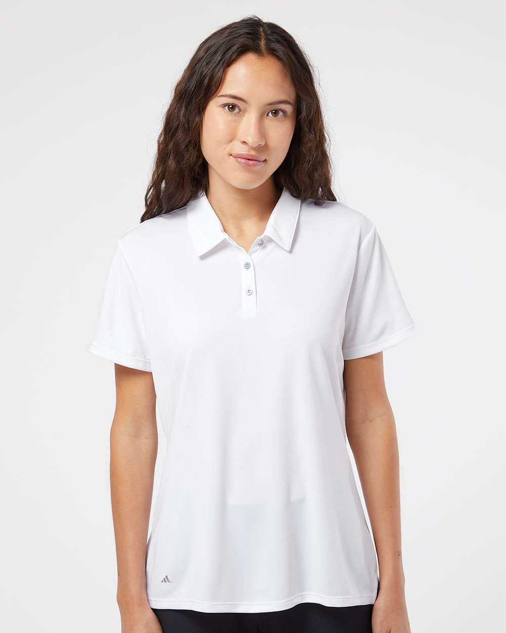 Adidas A231 White on model, front