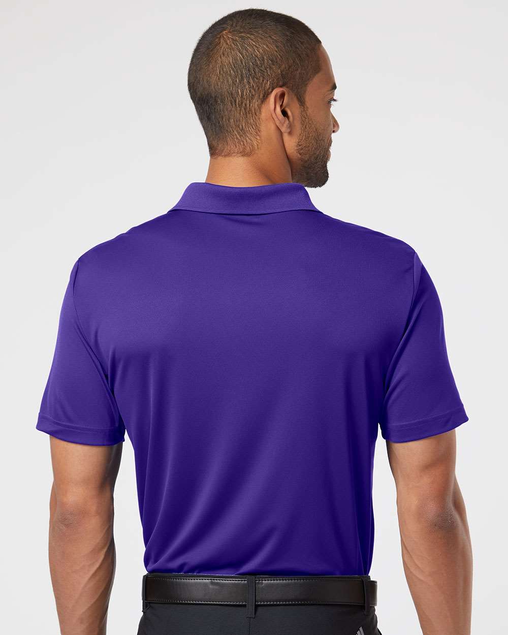 Adidas A230 Collegiate Purple on model, back