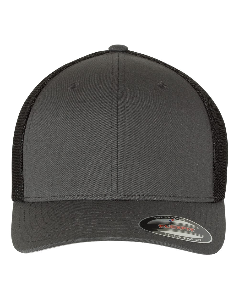 Flexfit 6511 Charcoal/ Black front