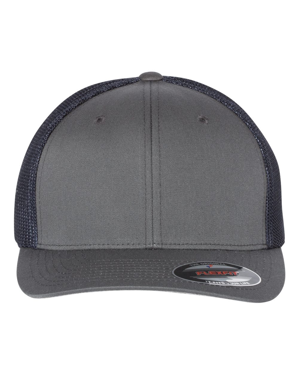 Flexfit 6511 Charcoal/ Navy front
