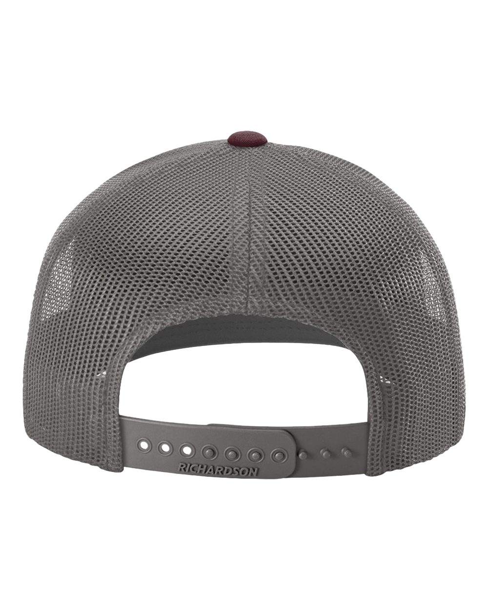 Richardson 112 Heather Grey/ Charcoal/ Maroon back