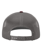 Richardson 112 Heather Grey/ Charcoal/ Maroon back