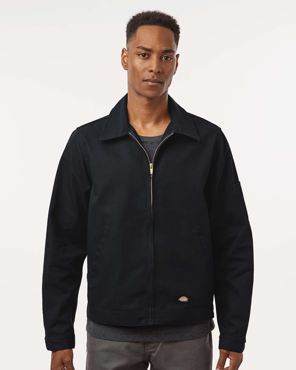 Dickies JT78 Black on model, front
