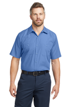 CS20 Red Kap® Short Sleeve Striped Industrial Work Shirt