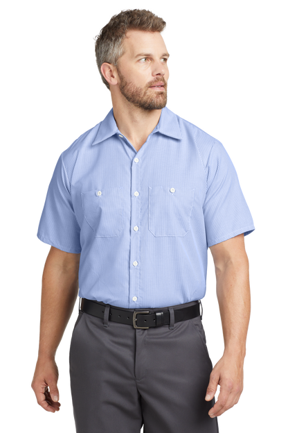 CS20 Red Kap® Short Sleeve Striped Industrial Work Shirt