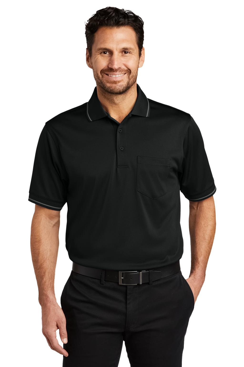 CornerStone® Select Snag-Proof Tipped Pocket Polo CS415 Manager Collection