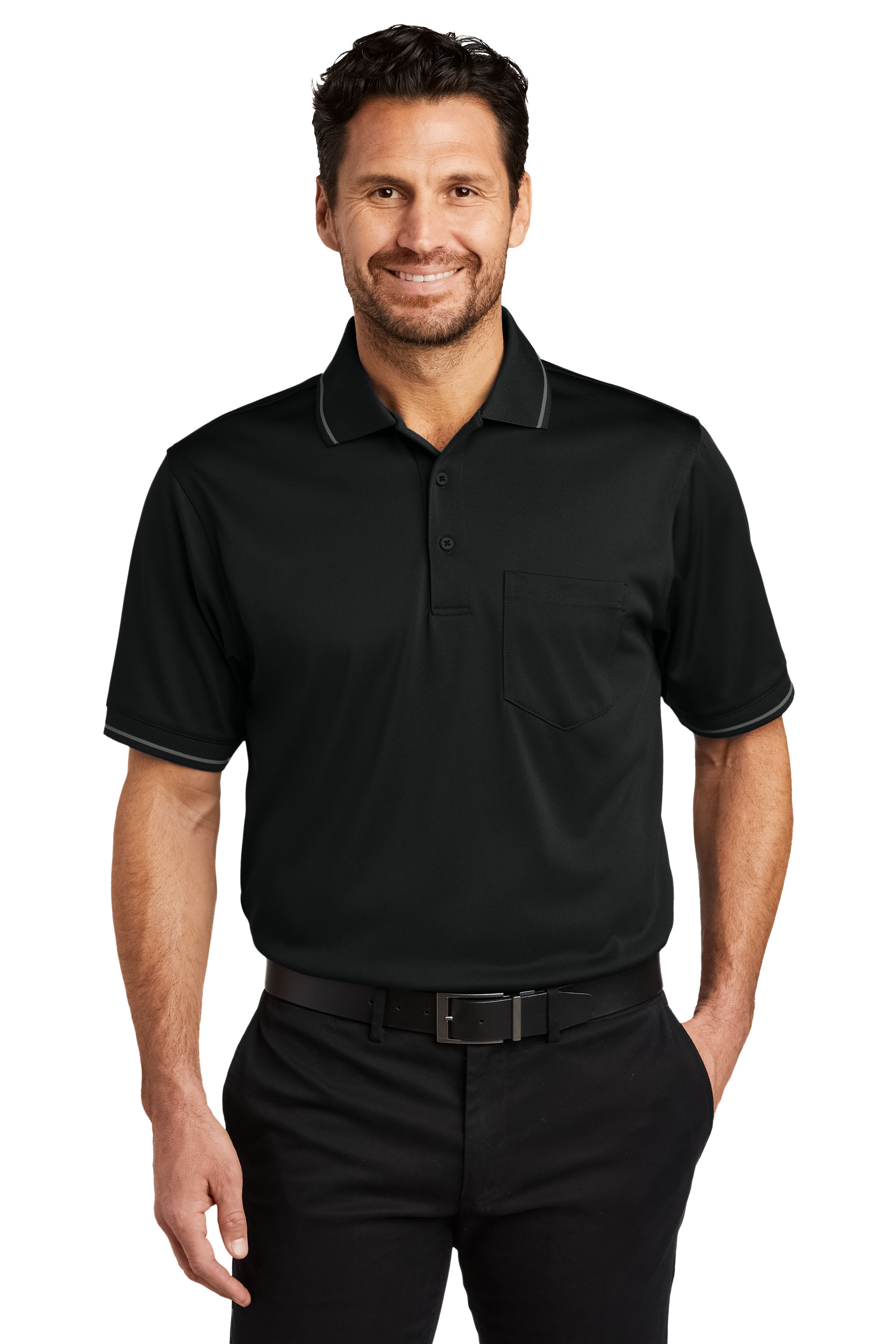 CornerStone® Select Snag-Proof Tipped Pocket Polo CS415 Manager Collection