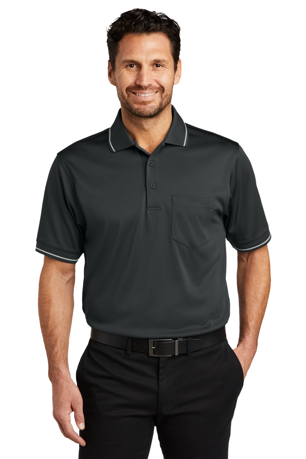 CornerStone® Select Snag-Proof Tipped Pocket Polo CS415 Manager Collection