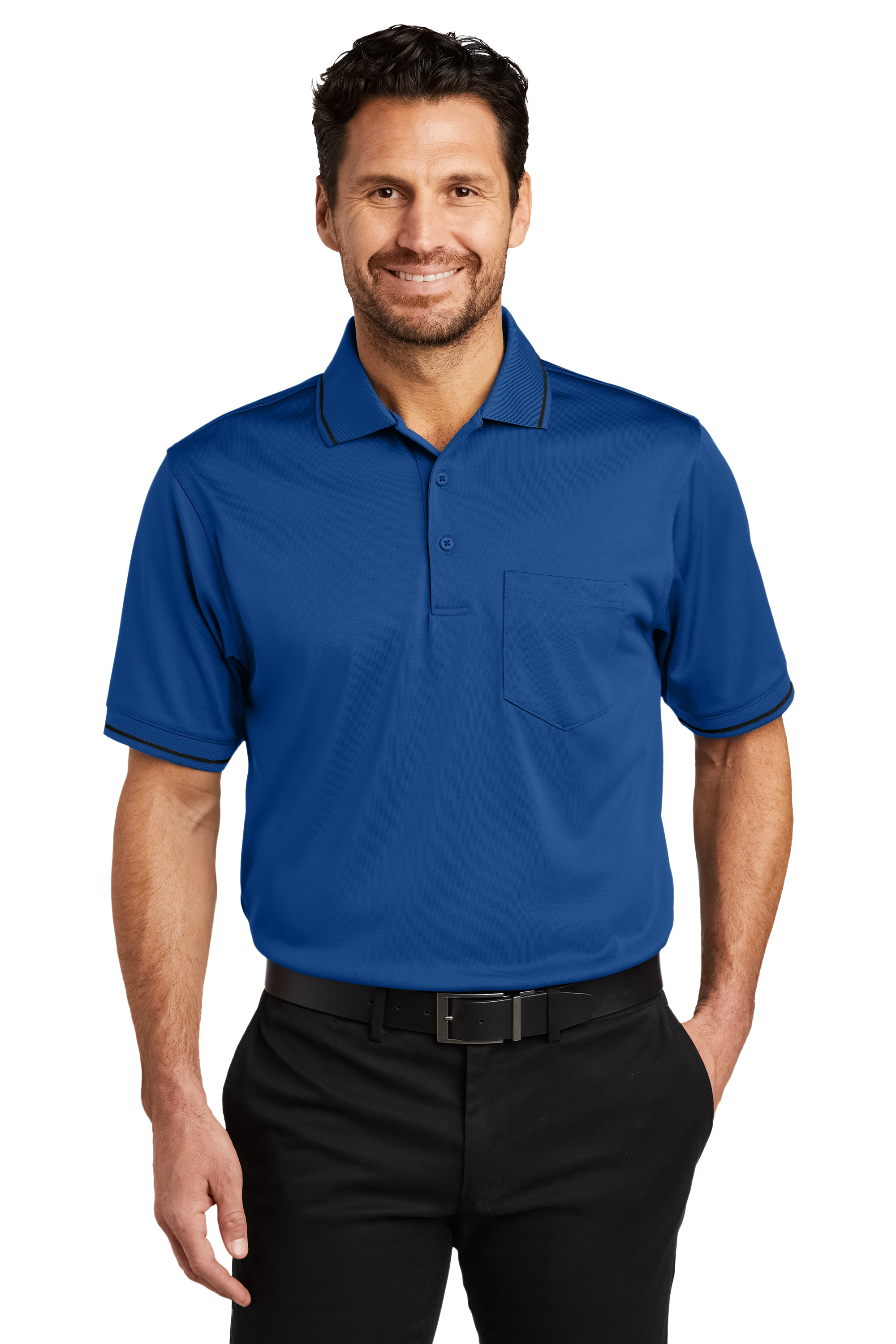 CornerStone® Select Snag-Proof Tipped Pocket Polo CS415 Manager Collection