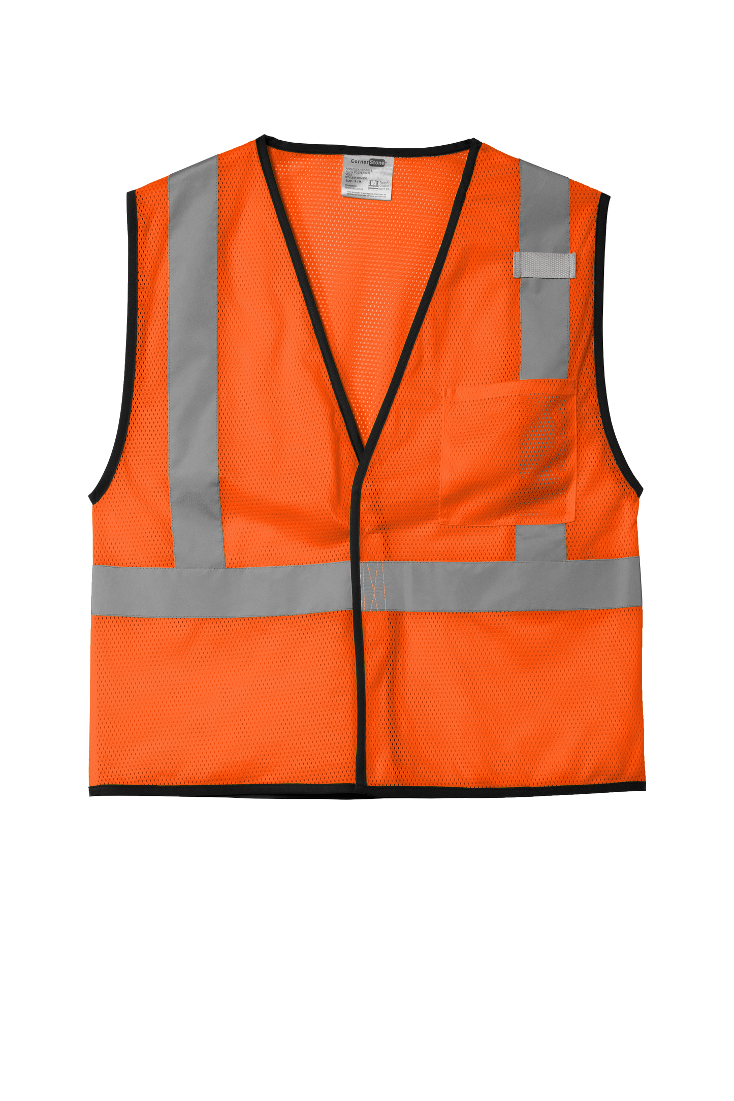 CornerStone ® ANSI 107 Class 2 Economy Mesh One-Pocket Vest CSV100