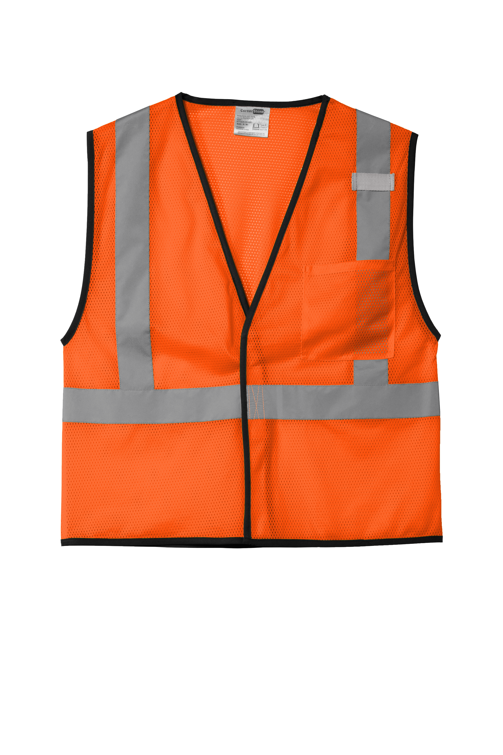 CornerStone ® ANSI 107 Class 2 Economy Mesh One-Pocket Vest CSV100