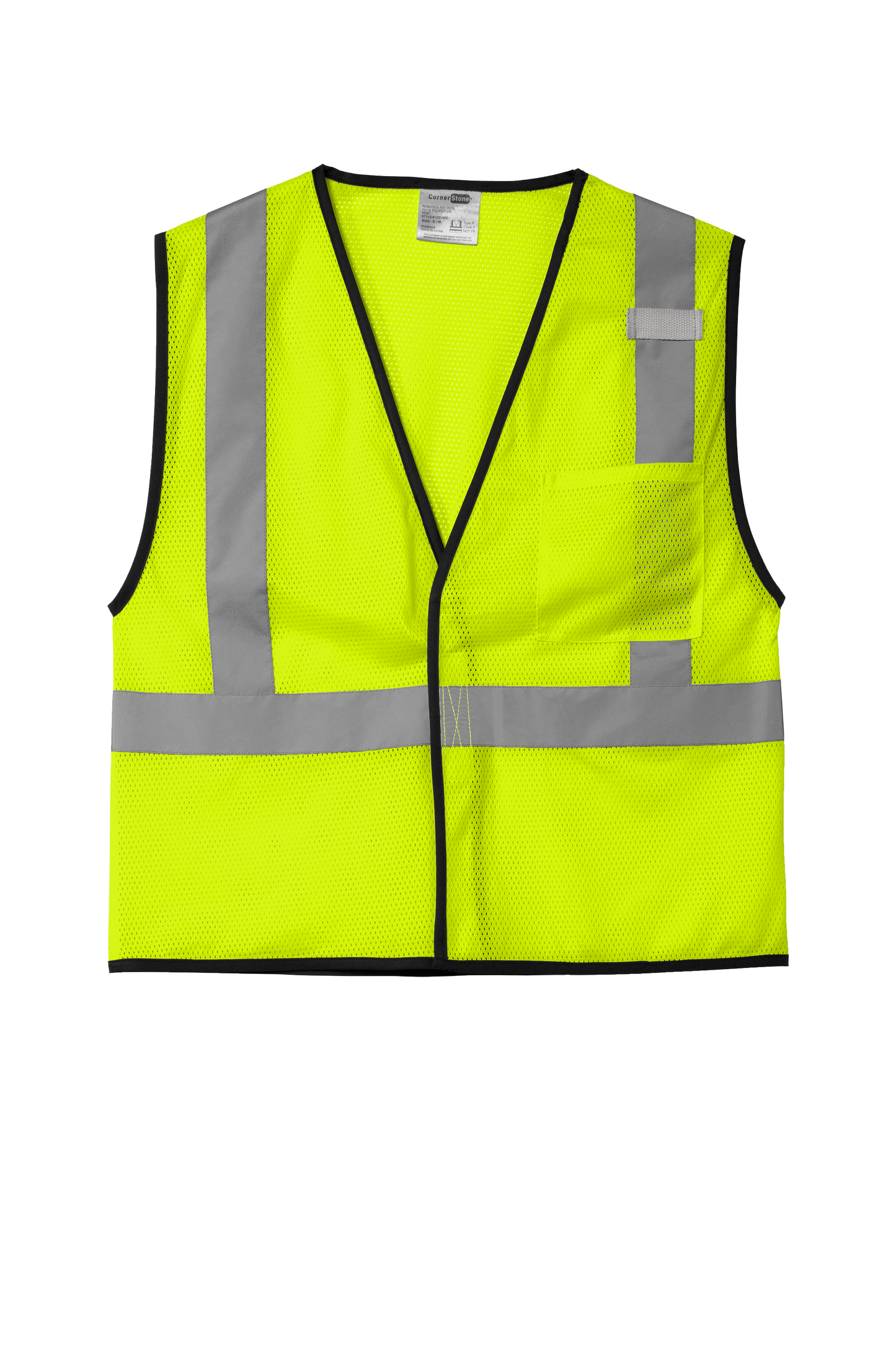 CornerStone ® ANSI 107 Class 2 Economy Mesh One-Pocket Vest CSV100