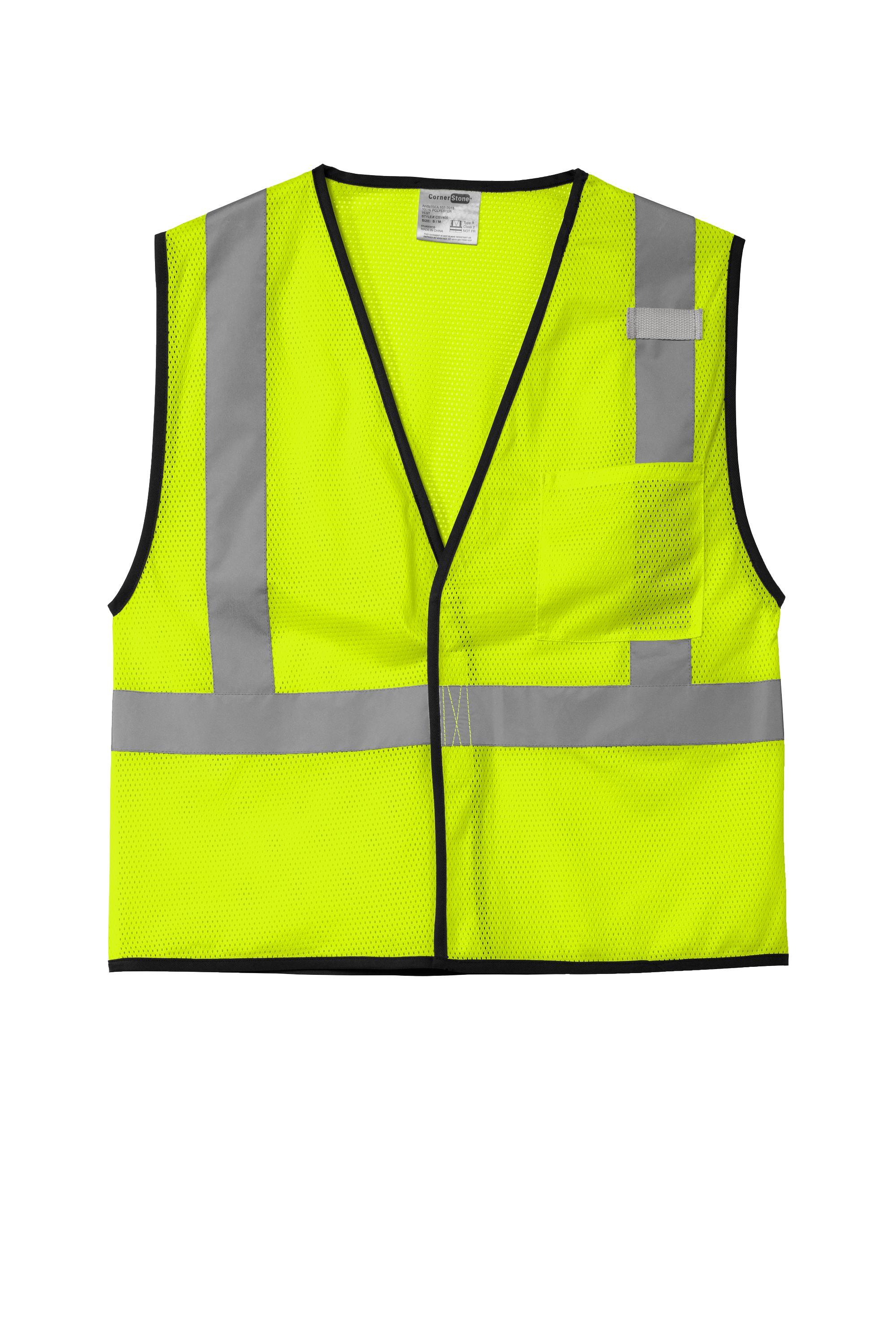 CornerStone ® ANSI 107 Class 2 Economy Mesh One-Pocket Vest CSV100