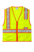 CornerStone® ANSI 107 Class 2 Mesh Zippered Two-Tone Vest CSV103