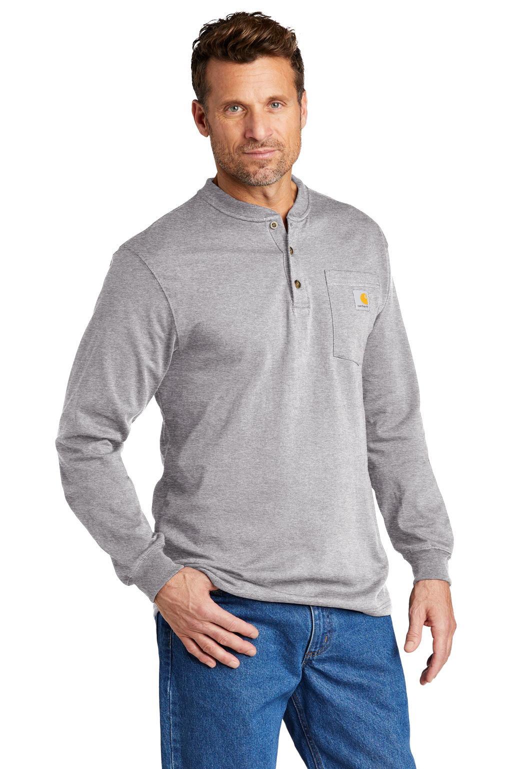 CTK128 Carhartt® Long Sleeve Henley T-Shirt