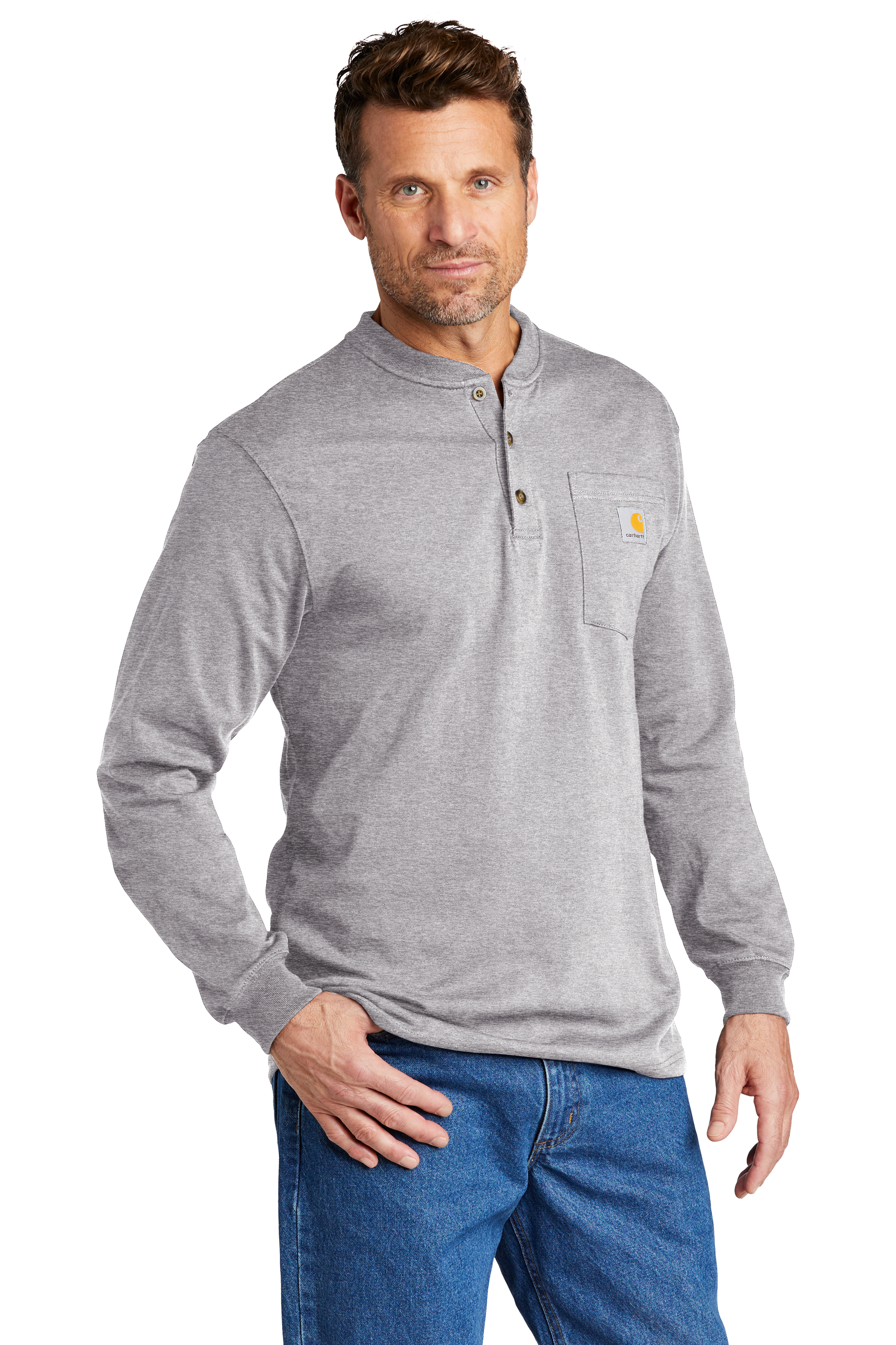 CTK128 Carhartt® Long Sleeve Henley T-Shirt
