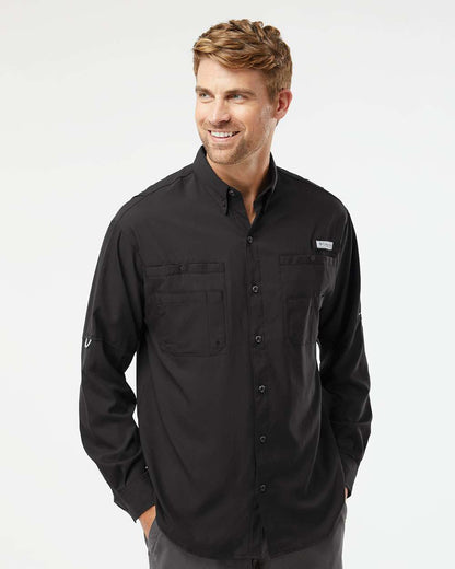 Camicia a Maniche Lunghe da Uomo Extended PFG Tamiami Camicia a Maniche Lunghe da Uomo Extended PFG Tamiami