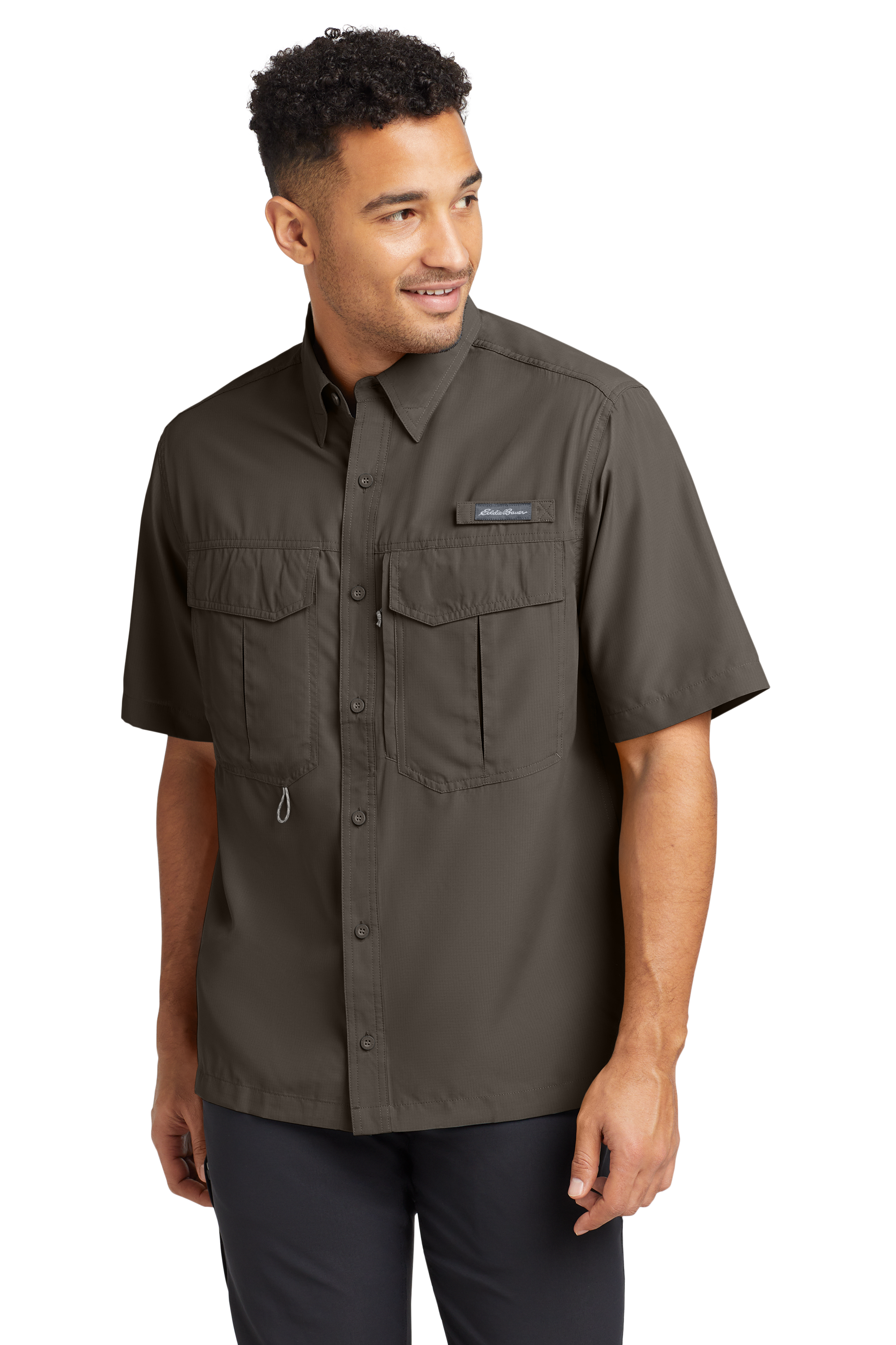 EB602 Eddie Bauer® - Short Sleeve Performance Fishing Shirt