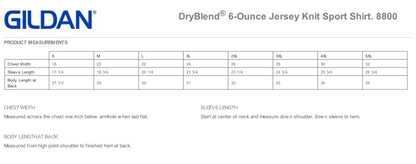 8000 Gildan® - DryBlend® 50 Cotton/50 Poly T-Shirt Los Cucos