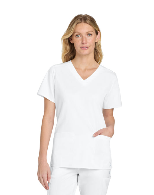 WW4268 Wink® Women’s Premiere Flex™ Mock Wrap Top