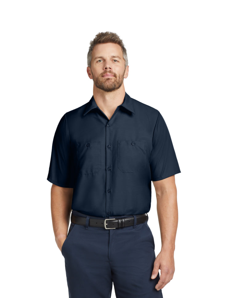Red Kap® Long Size, Short Sleeve Industrial Work Shirt SP24LONG