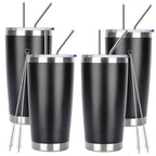 Stainless Steel Insulated Tumblers 20 oz With Lid And Straw