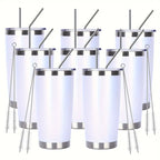 Stainless Steel Insulated Tumblers 20 oz With Lid And Straw