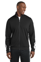 JST94 Sport-Tek ® Tricot Sleeve Stripe Track Jacket