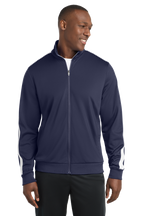 JST94 Sport-Tek ® Tricot Sleeve Stripe Track Jacket