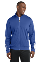 JST94 Sport-Tek ® Tricot Sleeve Stripe Track Jacket