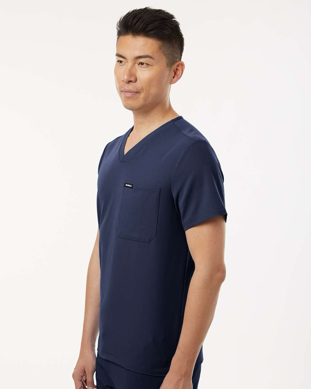 Jaanuu - Holmes Everyday 1-Pocket Scrub V-Neck Top - M10001