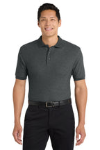 Port Authority K500 Charcoal Heather Grey