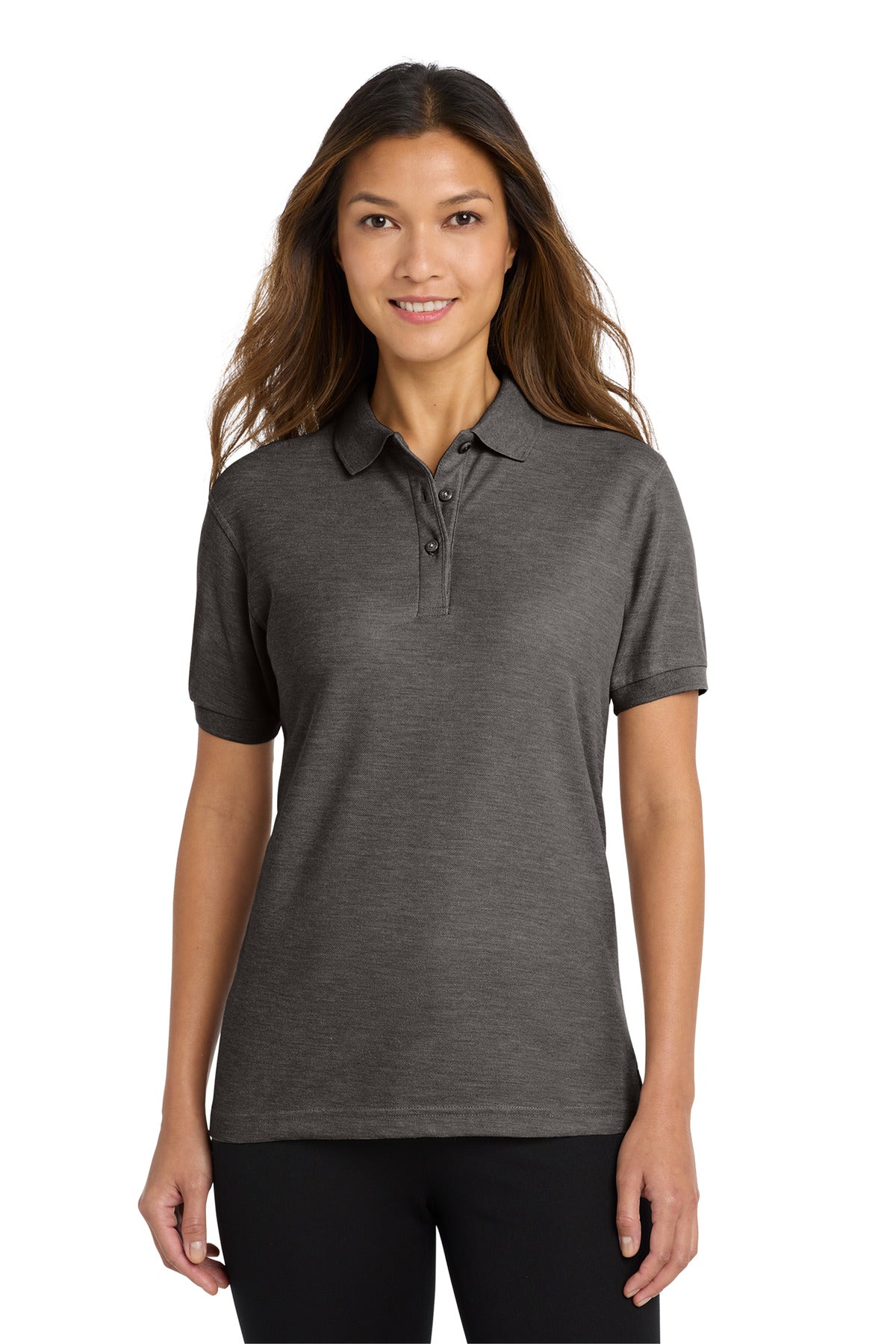 Port Authority L500 Charcoal Heather Grey