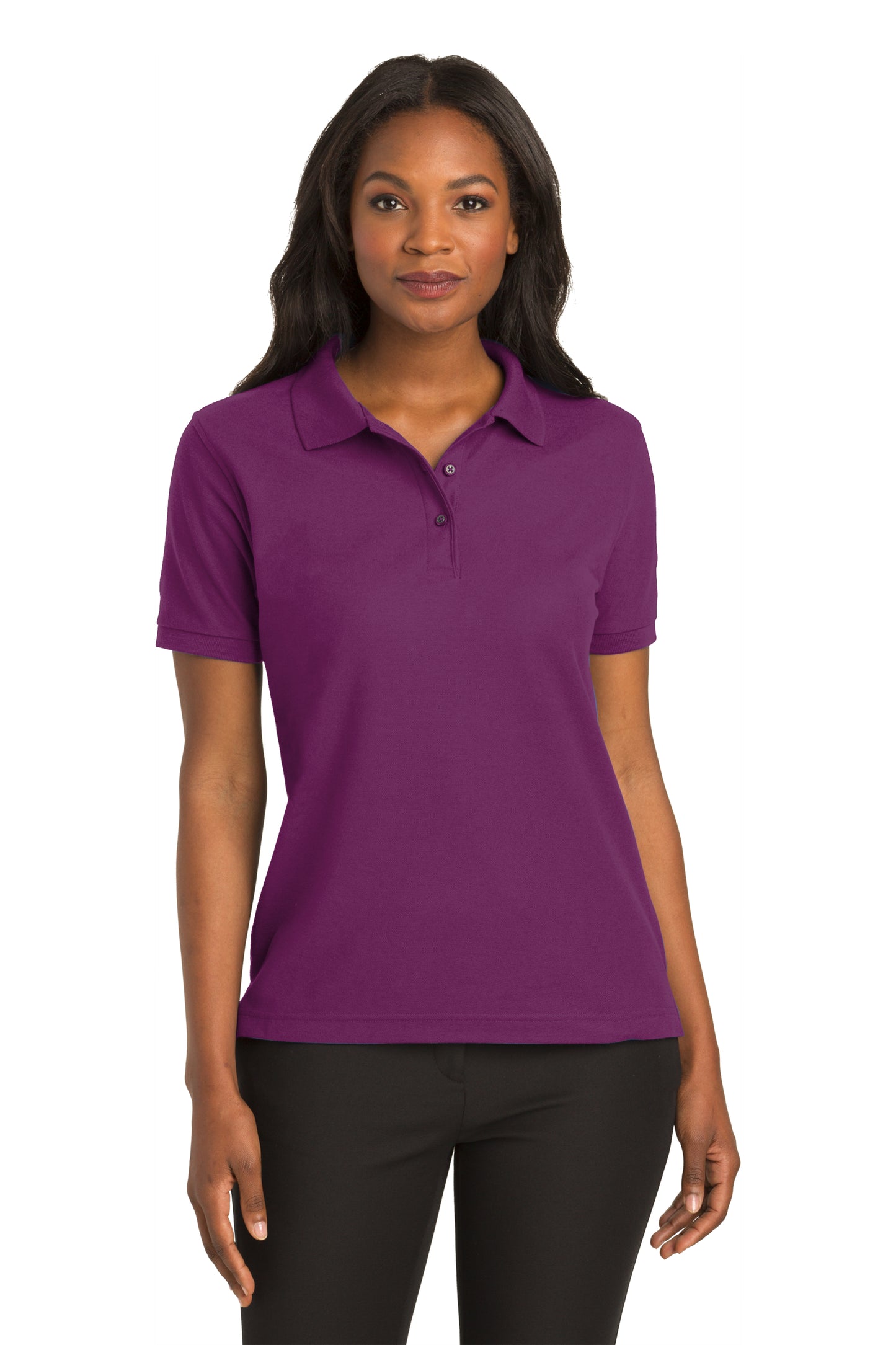 L500  Port Authority® Women's Silk Touch™ Polo