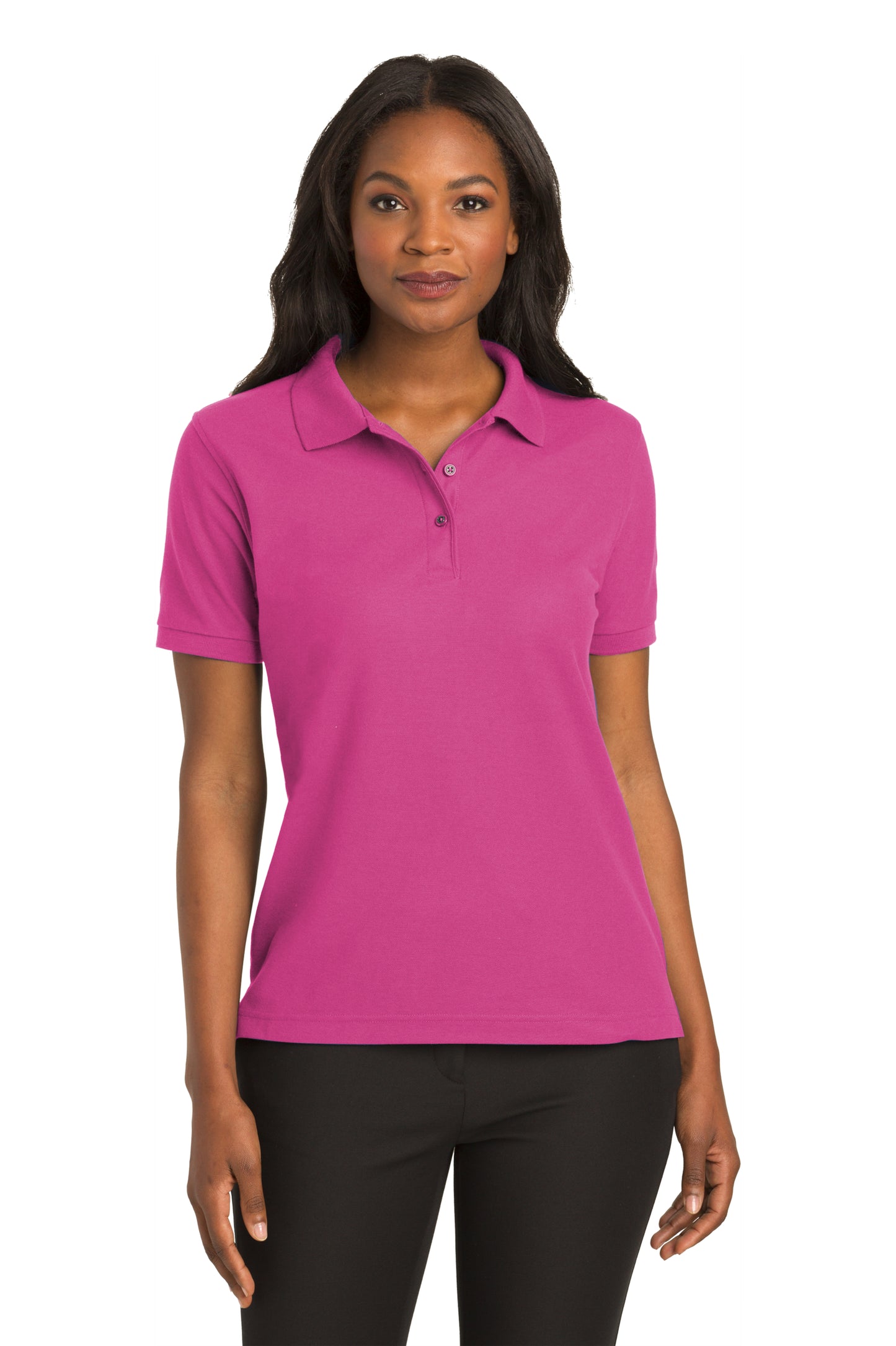 L500  Port Authority® Women's Silk Touch™ Polo