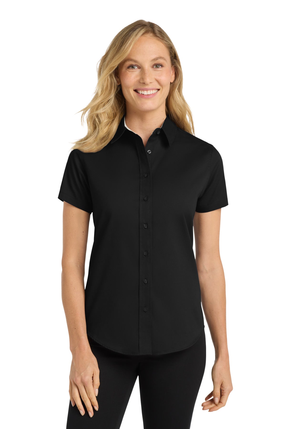 Port Authority L508 Black/ Light Stone