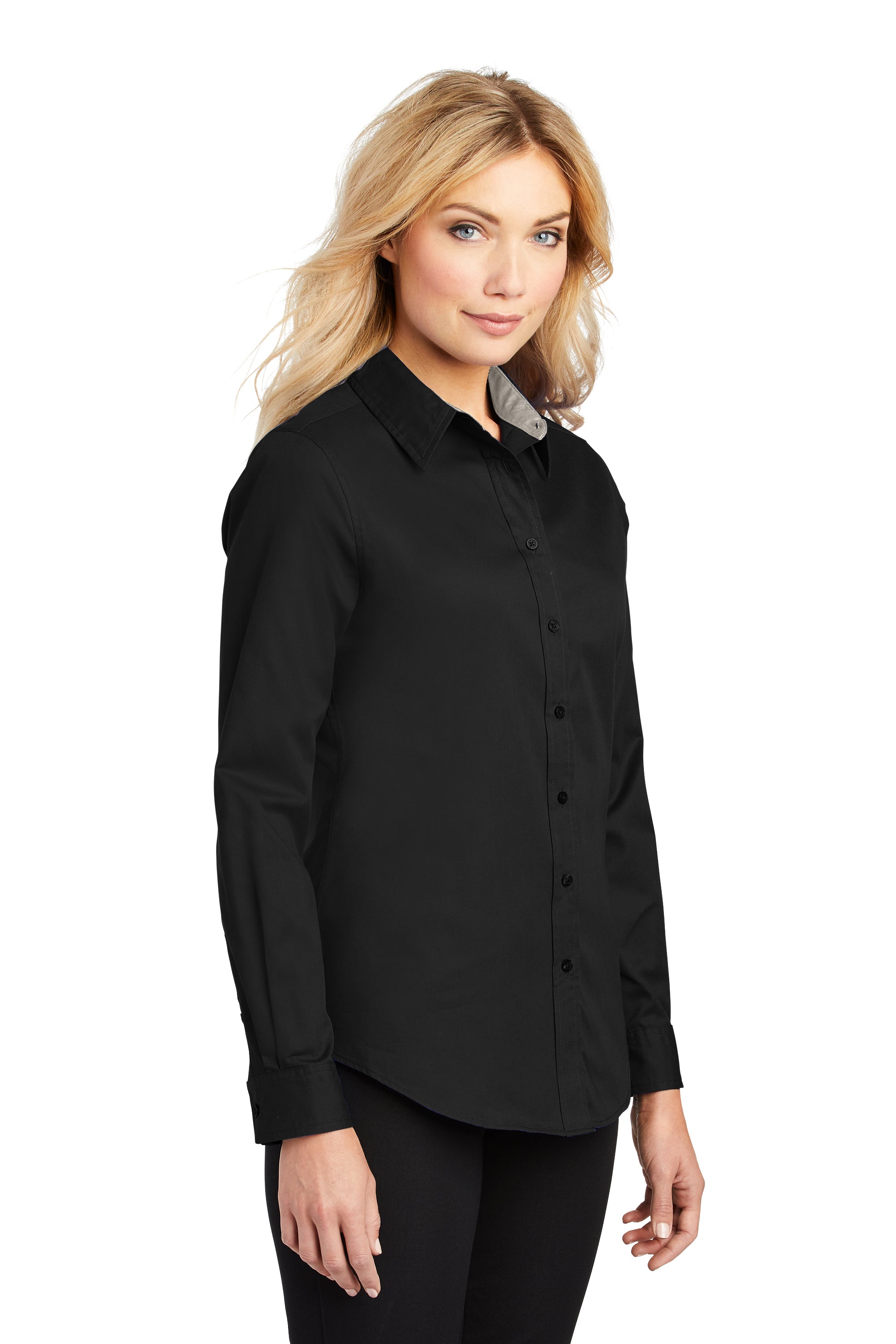 L608 Port Authority® Ladies Long Sleeve Easy Care Shirt