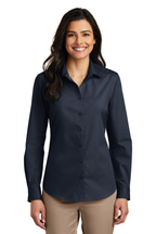 Lupe's LW100 Port Authority® Ladies Long Sleeve Carefree Poplin Shirt