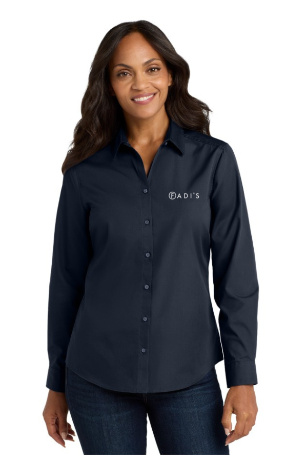 LW100 Ladies Long Sleeve Carefree Poplin Shirt FADI'S