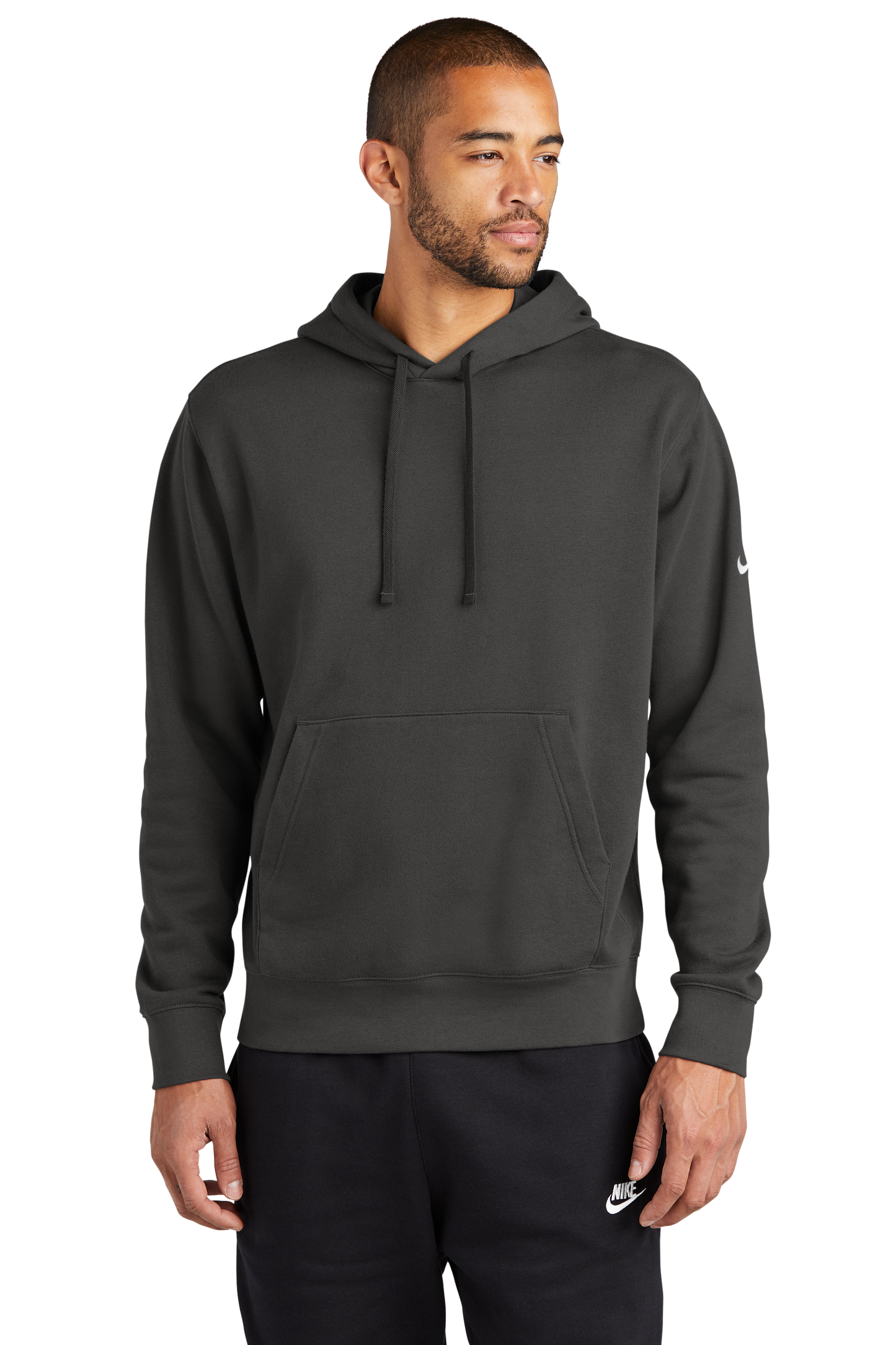 NKDR1499 Nike Club Fleece Sleeve Swoosh Pullover Hoodie