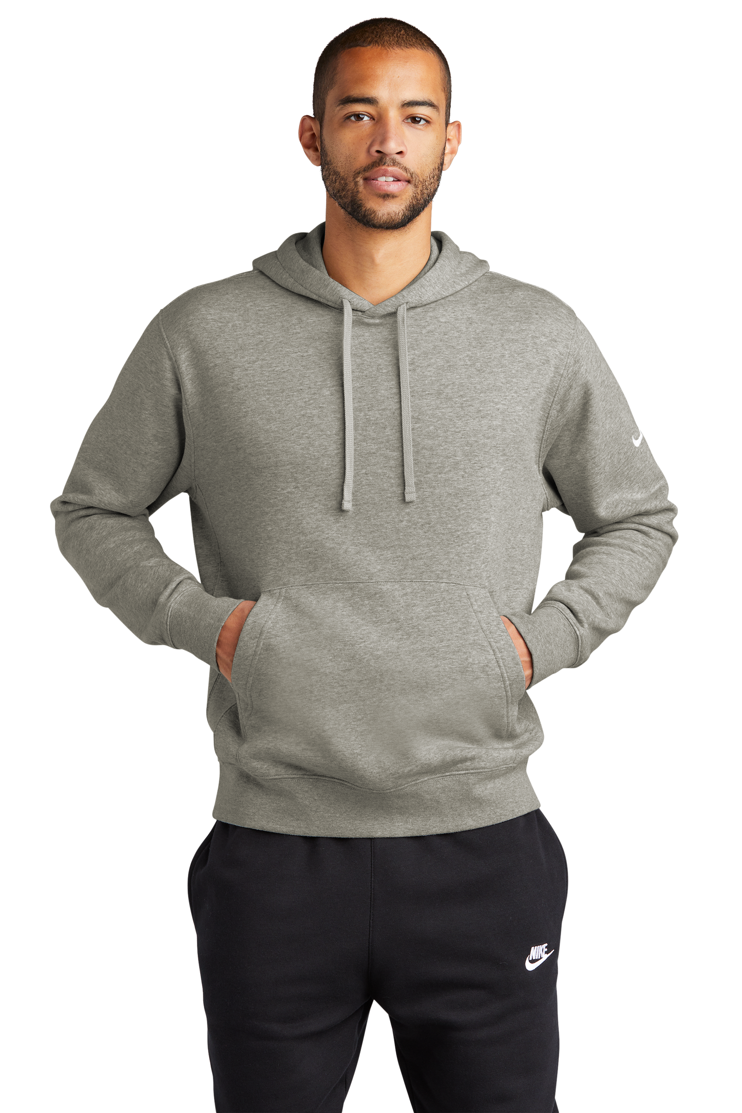 NKDR1499 Nike Club Fleece Sleeve Swoosh Pullover Hoodie