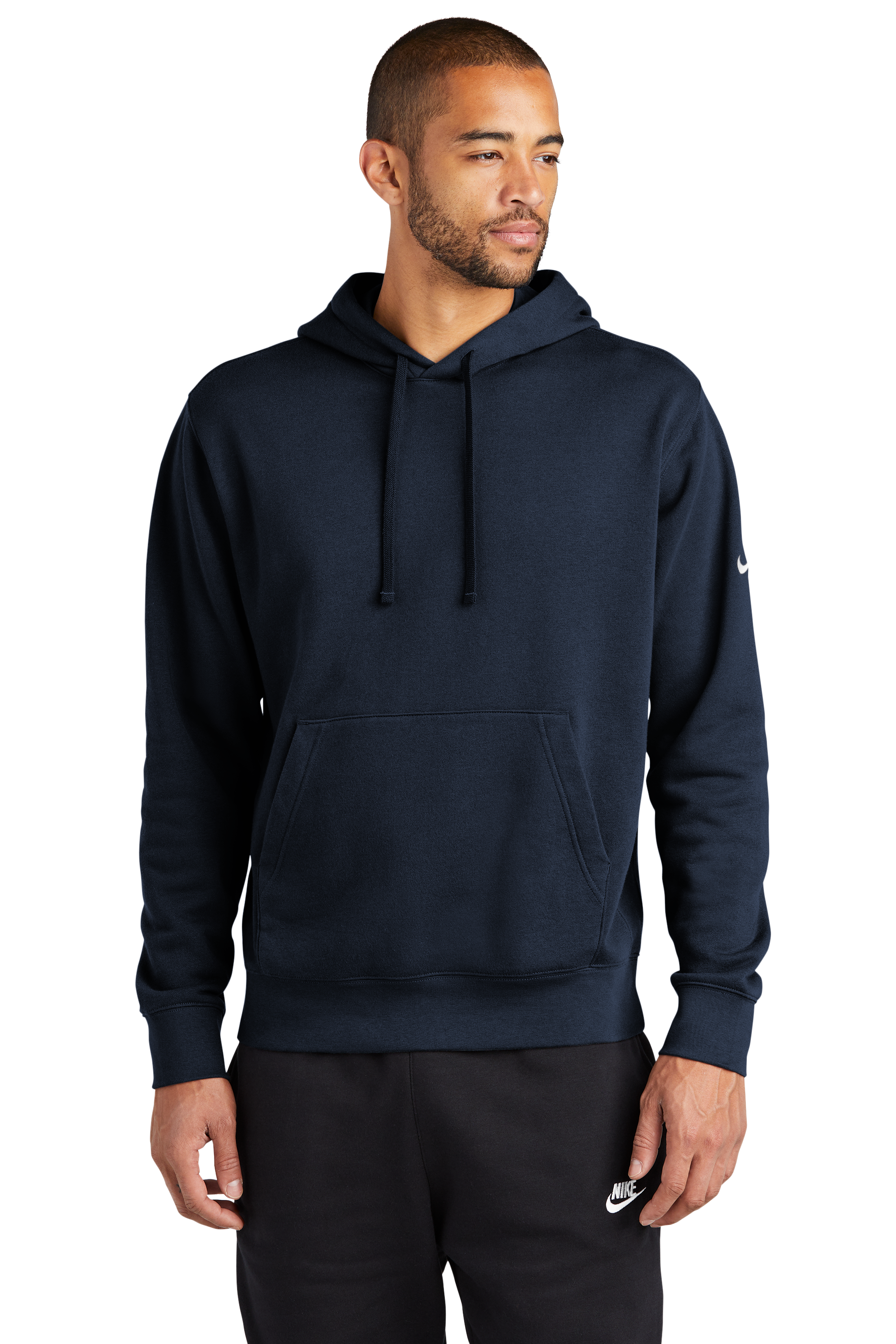 NKDR1499 Nike Club Fleece Sleeve Swoosh Pullover Hoodie