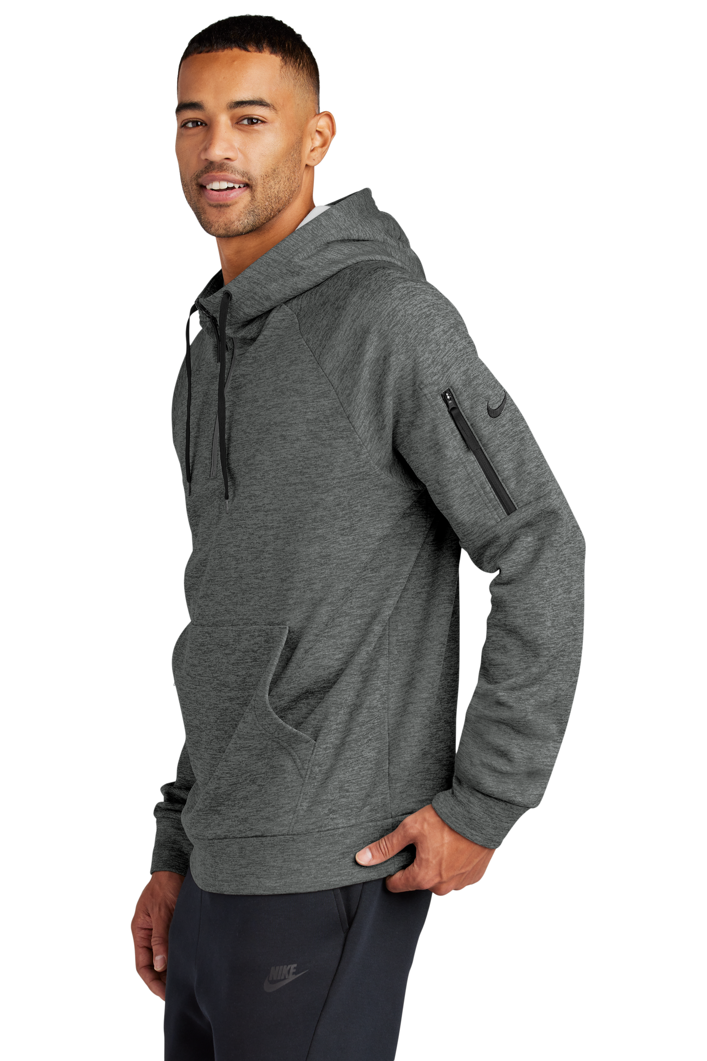 NKFD9742 Nike Therma-FIT Pocket 1/4-Zip Fleece Hoodie