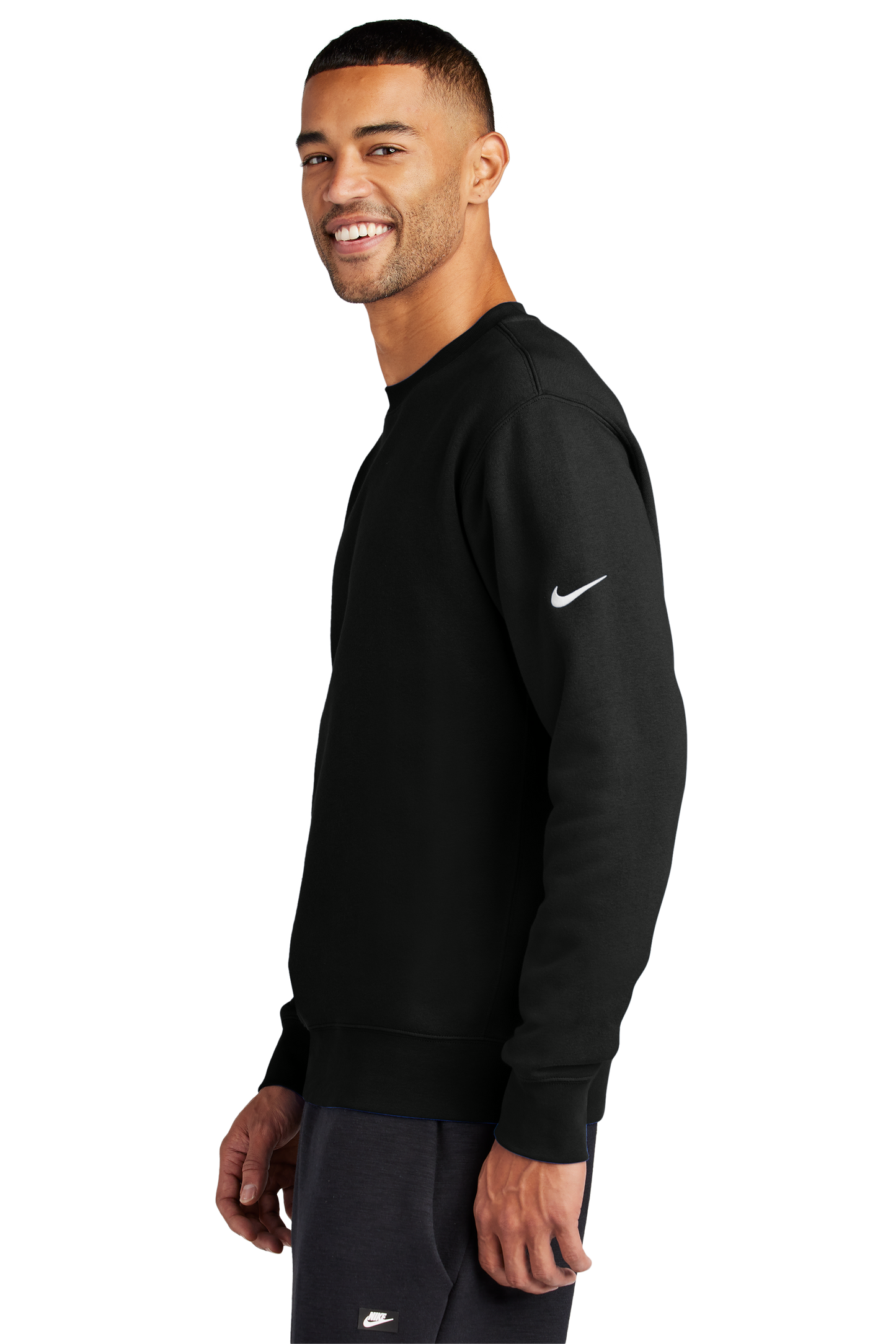 NKFD9863 Nike Club Fleece Sleeve Swoosh Crew